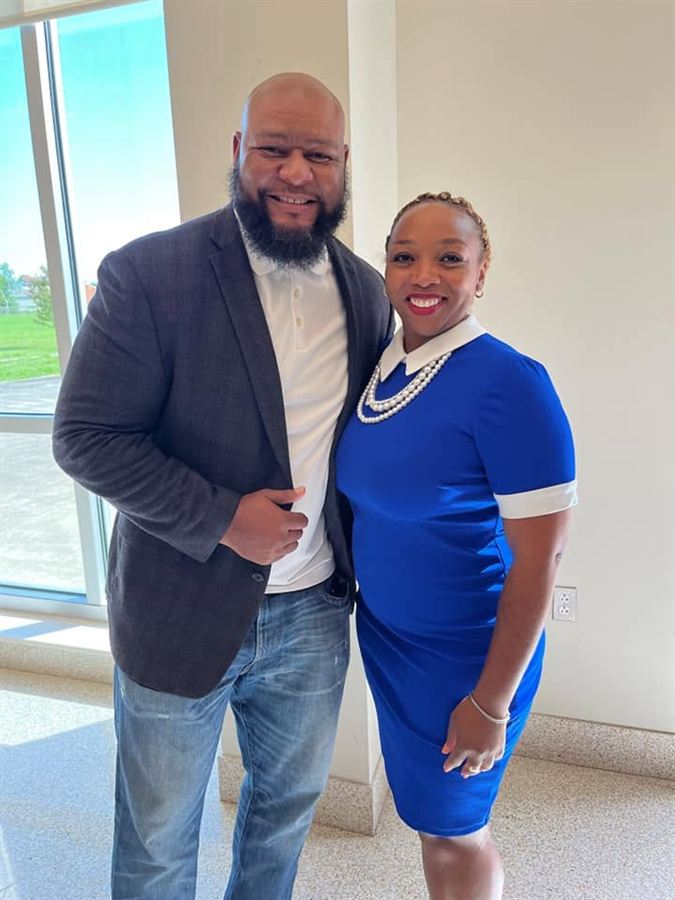 Candace N. Newell with a friend and colleague